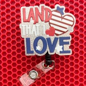Patriotic "Land That I Love" Badge Reel